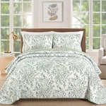 3-PIECE Botanical Bedspread Microfiber Lightweight Coverlet Quilt Set All-season. Fixed Price $35.99.