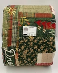 Pottery Barn Holiday Love Reversible Cotton Quilt Multi King Cal #U1002B. Fixed Price $346.92.