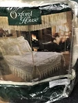 Twin Somerset Rose Lace Bed Ruffle Cotton Blend Ivory Split Hemmed Corners. Fixed Price $115.00.