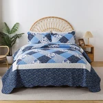 Honeilife California Quilt 120X120-3 Pcs KING-120"X120", Blue. Fixed Price $115.58.