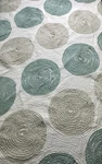 Nostalgia Home Fashions Madison Swirl Twin Quilt Teal Beige Cream Appliqu. Fixed Price $64.00.