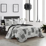 Stratford Park All Season Floral Printing 3 Piece Quilt Set, Queen Size Black. Fixed Price $124.99.