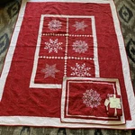 Mary Jane's Farm Home Quilt Snowflake Dreams 68X90 Twin Xl & 2 Shams. Fixed Price $55.00.