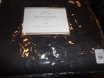 1 Pottery Barn Silk Channel Euro Sham Ebony Gray New. Fixed Price $31.99.