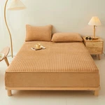 Lweipsqlin Quilted Flannel Fitted Sheets,soft Fleece Mattress Top- Su.... Fixed Price $65.40.