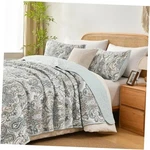 Grand Linen 3-PIECE Oversized Lightweight Quilt Set California King 118 X. Fixed Price $99.37.