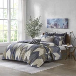 Ink+ivy Alpine Stripes 3 Piece Full/queen Quilt Set Color Navy New. Fixed Price $98.00.
