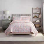 New! Queen Waverly Traditions Speckle Coral 3-PIECE Quilt & Sham Set. Fixed Price $29.95.