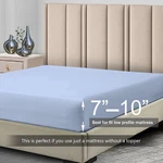 Low Profile Fitted Sheet Only (7-10 Inches) Cotton Blend 650 Thread Count. Fixed Price $34.99.