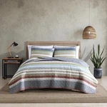 Eddie Bauer - Quilt Set, Cotton Reversible Bedding With Matching Shams, Light.... Fixed Price $103.07.