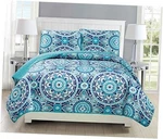Mk Collection 3PC Bedspread Coverlet Quilted Floral King/california. Fixed Price $40.25.