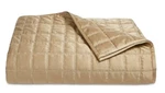 Hotel Collection Bedding Mosaic Grid Full Queen Coverlet Beige Gold Quilted. Fixed Price $77.99.
