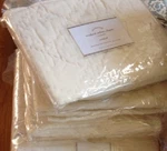 Pottery Barn Washed Velvet Silk Standard Shams Ivory Set 2 Pair New. Fixed Price $99.00.