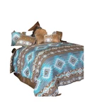 Carstens Home Mesa Daybreak 5-PIECE Queen Comforter Set Blue. Fixed Price $489.95.
