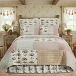 Rosehill Cottage Floral Gingham Patchwork Botanical Cotton Bedding Collection. Fixed Price $159.95.
