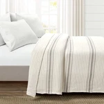 Lush Decor Farmhouse Stripe Kantha Pick Stitch Cotton Quilt/coverlet Single F.... Fixed Price $98.56.
