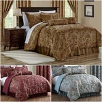 Chezmoi Collection Adelle 7-PIECE Paisley Jacquard Embroidered Comforter. Fixed Price $99.99.