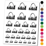 Louis Gateway Arch Missouri Landmark Temporary Tattoo Water Resistant Set. Fixed Price $10.99.