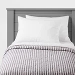 Full/queen Chambray Stripes Kids' Quilt Black Pillowfort: Cotton, Oeko-tex. Fixed Price $25.99.