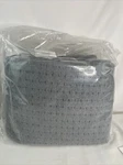 Shalala Cotton Quilt King Size, Grey Bedding Set, Reversible Striped. Fixed Price $50.00.