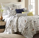Levtex Home Mockingbird Reversible Full/queen Quilt & 2 Standard Shams Set. Fixed Price $110.00.