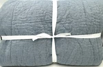 Pottery Barn Belgian Linen Handcrafted Quilt King Chambray Blue New. Fixed Price $188.95.