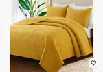 Safonory Quilt Set King SIZE(106"X96", Mustard Yellow) - Summer Soft Lightwei.... Fixed Price $43.99.