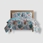 Vcny Home White/blue Eiffel Reversible 3-PC. King Size Quilt Set 101 X 86". Fixed Price $24.30.