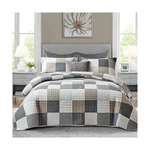 Finlonte King Size Quilt, 100% Cotton Lightweight Set, Grey Brown .... Fixed Price $165.08.