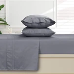 Tribeca Living California King Bed Sheet Set, Soft Egyptian Cotton Sateen Solid. Fixed Price $125.87.
