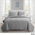 Quilt Set Queen Gray Shell Star Fish Coastal Comforter Shams Bedding Cover. Fixed Price $59.93.