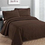 Fancy Collection Luxury Bedspread Coverlet Embossed Solid Coffee Ne.... Fixed Price $51.76.