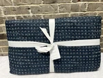 1 Pottery Barn Arlo Cross Stitch Quilt King / Cal Size Indigo Blue New. Fixed Price $187.77.