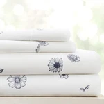 Linen Market Queen 4PC Double-brushed Microfiber Sheet Set Indigo Floral Oeko-. Fixed Price $40.13.