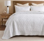 White Matelasse 3PC King / Cal 120X118 Bedspread Xxl Set : Quilt Medallion. Fixed Price $149.45.