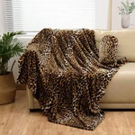 Bnuitland Leopard Print Fleece Flannel Throw Blanket With Storage Pouch For Bed. Fixed Price $24.81.