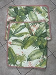 Tommy Bahama Quilted Pillow Shams Hawaiian Tropical Orchid Palms Sets Of 2. Fixed Price $28.00.
