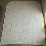 O'o'o . Vintage Queen Bed Spread Fieldcrest 100% Cotton Medallion Design. Fixed Price $125.00.