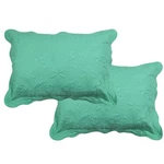 Solid Color 100% Cotton Quilted Pillow Shams Set Of 2 Floral Embroidery Bed P.... Fixed Price $30.97.