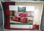 Woolrich Patchwork Sunset Red Cotton Quilted 5 Piece Daybed Cover Set-reversible. Fixed Price $90.00.