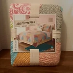 Avery Quilt Multi Color Twin Home Classics Statements Collection New. Fixed Price $89.99.