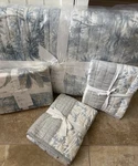 Pottery Barn 4PC Island Patchwork Queen Quilt & 3 Shams Coastal Home Palm. Fixed Price $453.58.