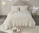 Madison Park Laetitia King/cal Coverlet Set Ivory Chenille Oeko-tex. Fixed Price $45.80.