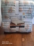 Mainstays Full/queen 3-PIECE Floral Set Gray Orange Green Quilted. Fixed Price $35.22.