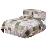 Rose Quilted Bedspread And Sham Set By Oakridge, Queen. Fixed Price $61.14.