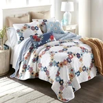 Donna Sharp Prairie 5-PC Quilt Set Cotton Grandmas Flower Cozy Cottage Farmhouse. Fixed Price $149.95.
