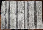 Triangle Home Lush Bria Stripe Decorative Pillow Sham White/gray 13X20. Fixed Price $12.59.
