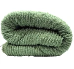 Chenille Green Cotton Bedspread Made India Size Queen. Fixed Price $38.25.