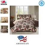 Rustic Lodge Quilt Set Full/queen Size Country Cabin Bedspread Coverlet Queen.... Fixed Price $40.79.
