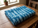 Indian Hand Block Fish Printed Cotton Kantha Quilt Bedspread Blanket, Gifts. Fixed Price $49.86.